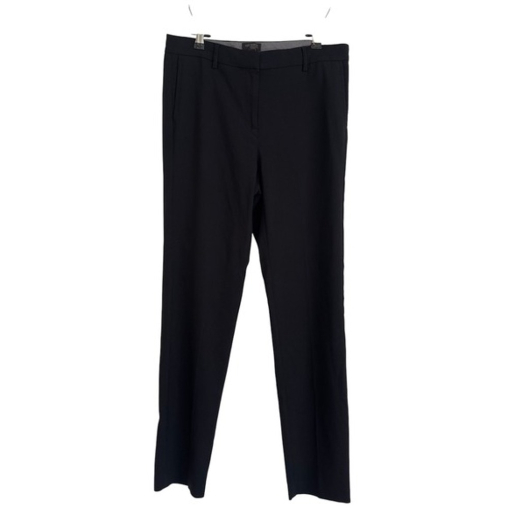 J. Jill Wearever Collection Refined Woven Trousers Black Size 8โ Tall Stretch
